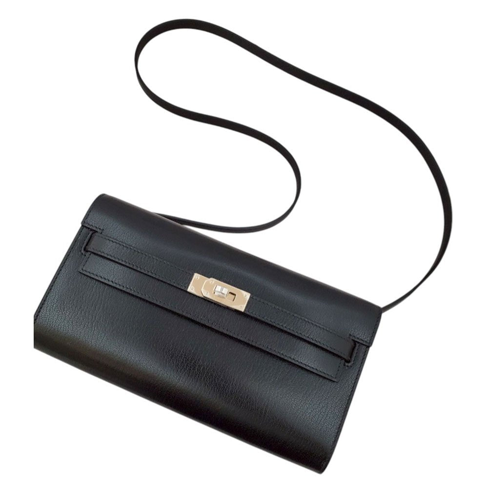 エルメス HERMES ケリートゥーゴー シェーヴル・シャムキラ ノワール K