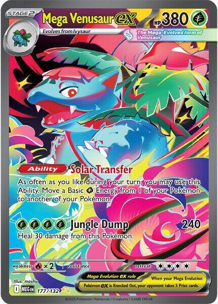 Mega Venusaur ex - 177/132 - ME01: Mega Evolution - Pokemon