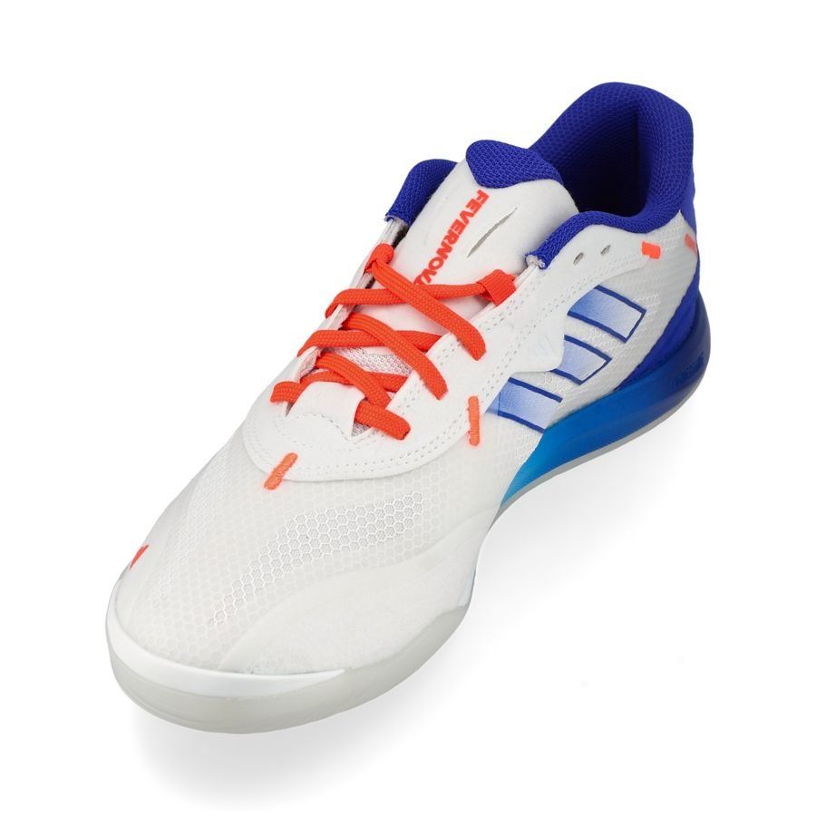 adidas Fevernova Court IN - Footwear White/Lucid Blue/Solar Red