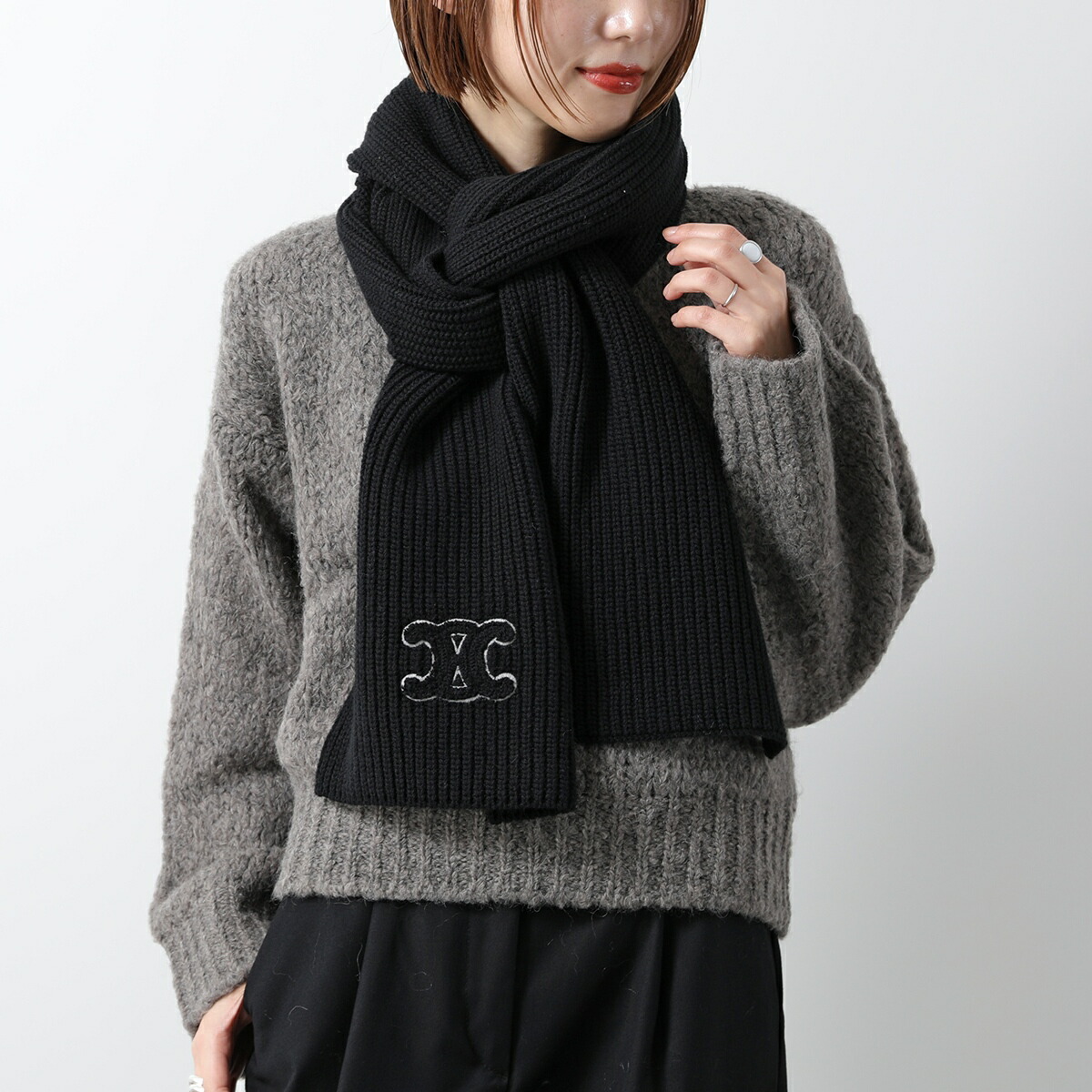 楽天市場】CELINE セリーヌ マフラー トリオンフ AA0120ZTQ.38NO