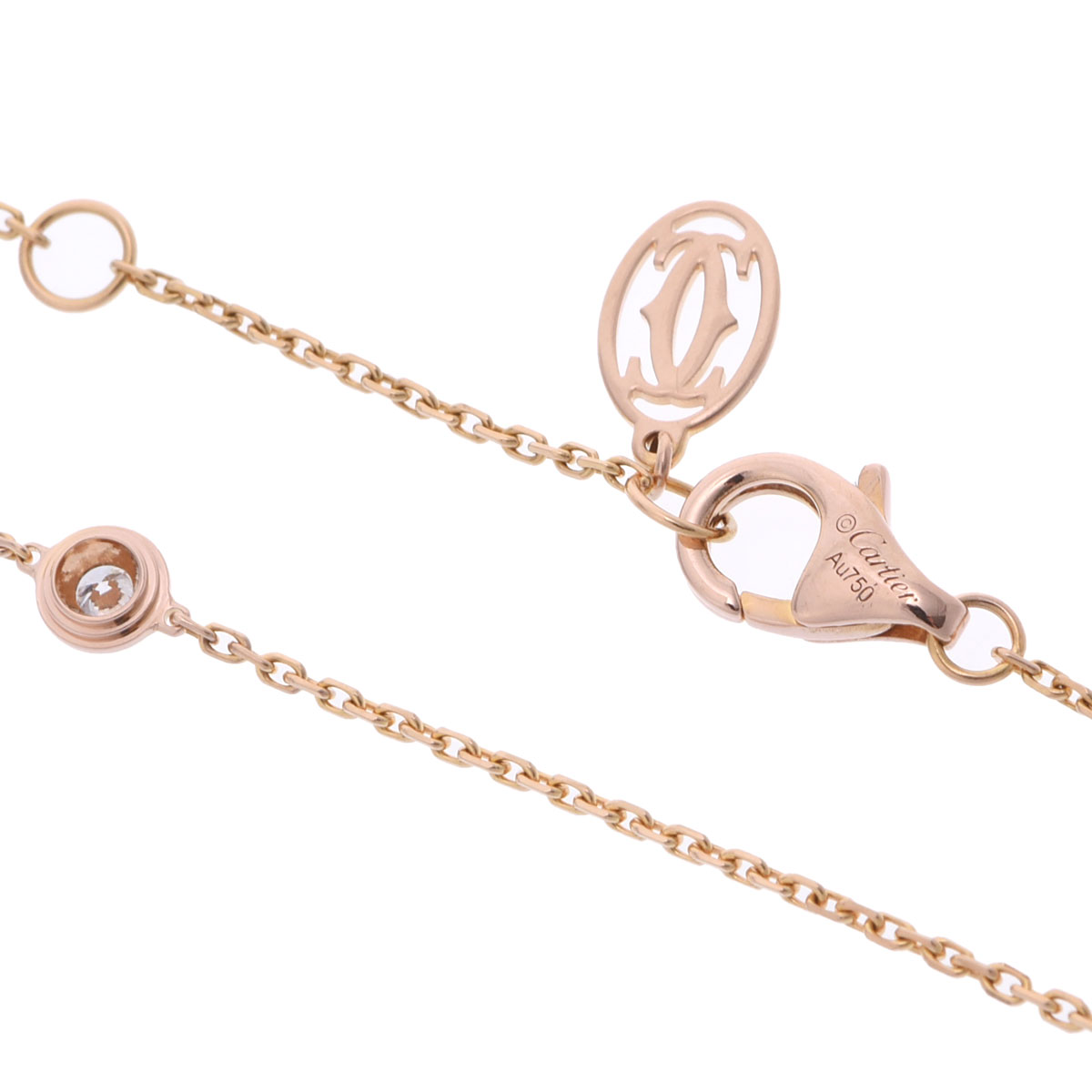 カルティエ ダムールブレスレット XS ゴールド K18ピンクゴールド PG