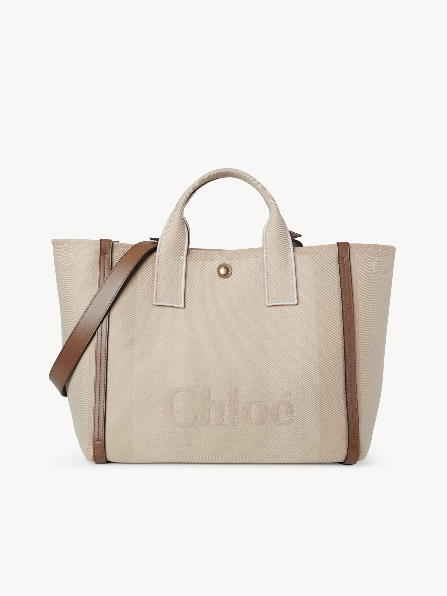 Chloé Carry tote bag in canvas White - Chloé
