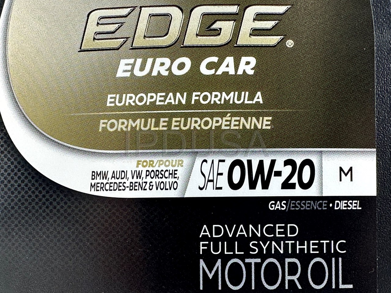 2015 Volvo XC60 T5 - Castrol Edge Euro Car M 0W20 Synthetic Engine