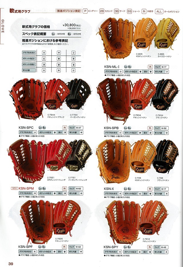 2024年久保田スラッガーオーダーシステム、硬式・軟式グラブカタログ