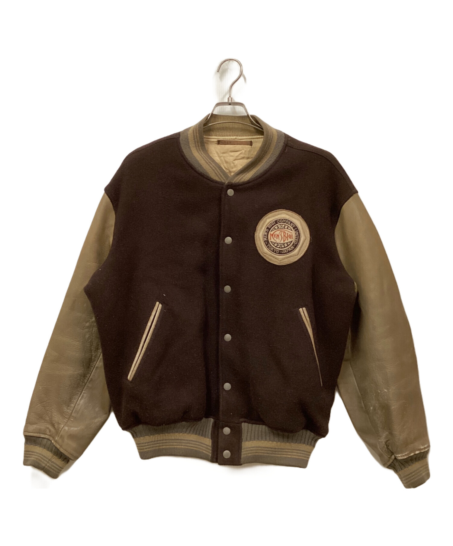 中古・古着通販】MEN'S BIGI (メンズビギ) 80'Sレザー切替スタジャン