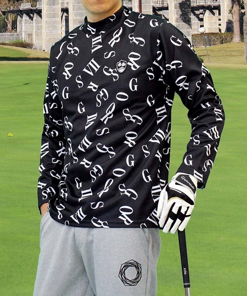 GIORNO SEVEN（ジョルノセブン） ゴルフ ゴルフ 総柄 モックネック