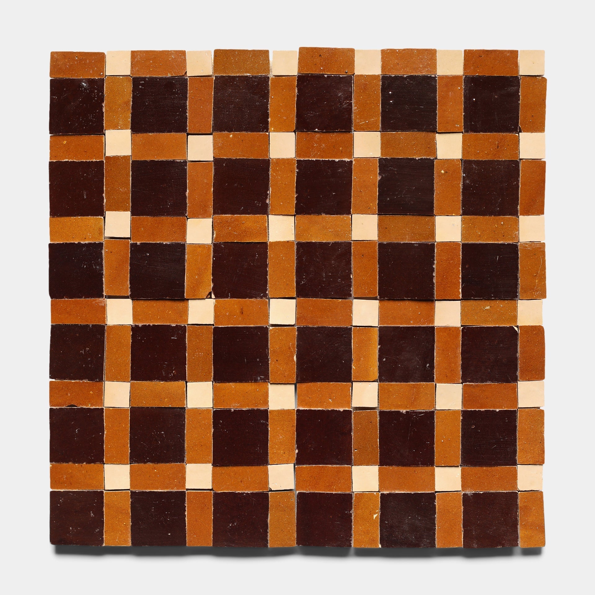 Gambit 5 Zellige Mosaic Burnt Sugar/Amber/Glazed Earth – Zia Tile