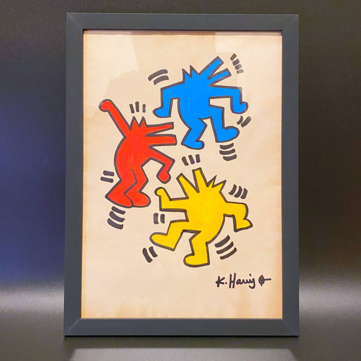 Yahoo!オークション -「キースヘリング」(絵画) (美術品)の落札相場