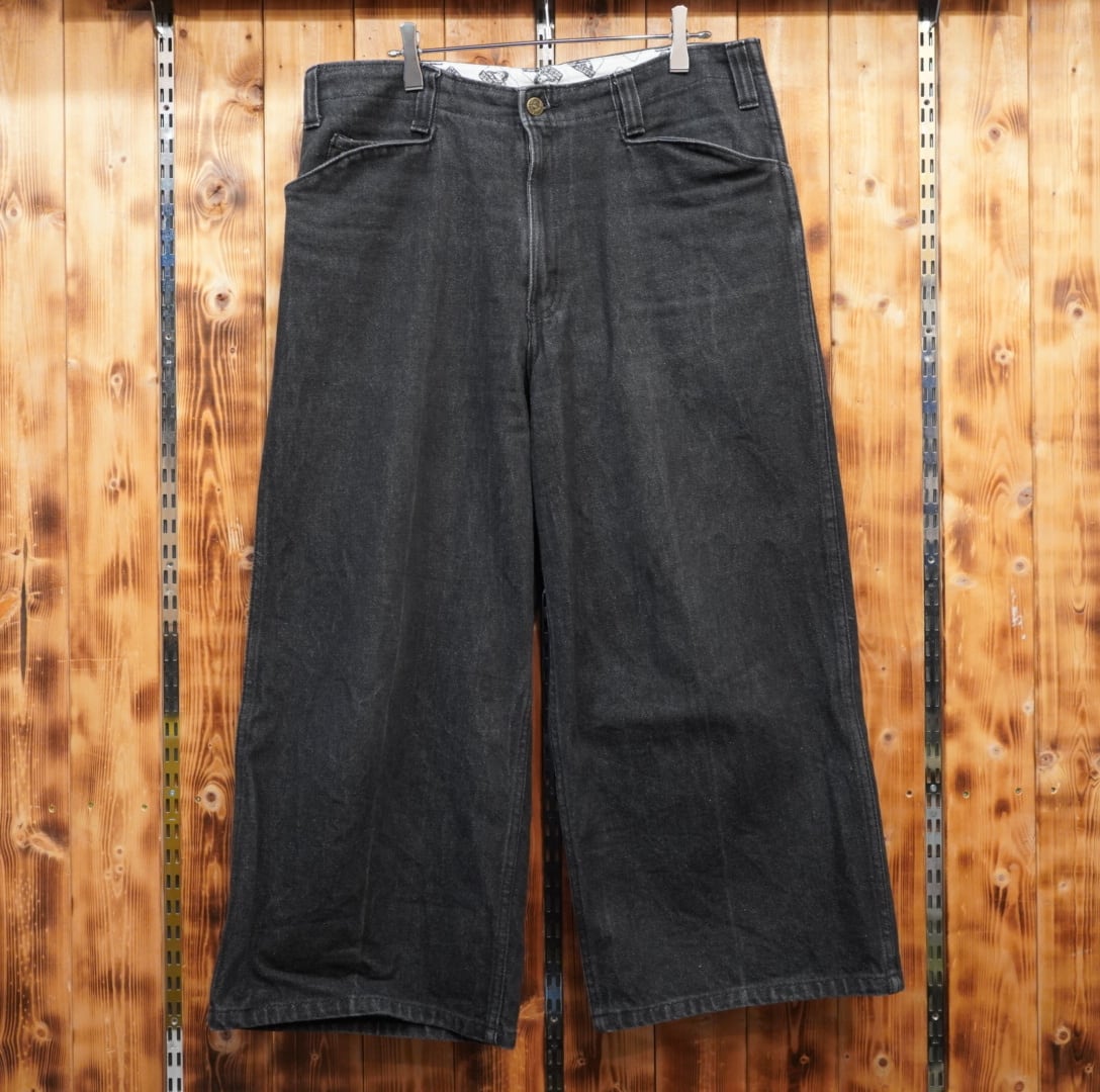 ben davis gorilla cut 先染め ブラック デニム W32/ベンデイビス