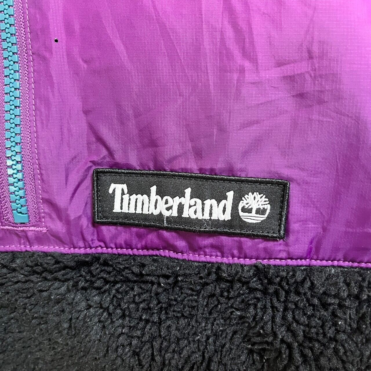 ティンバーランド ボアフリースジャケット 黒紫 モスグリーン ワン