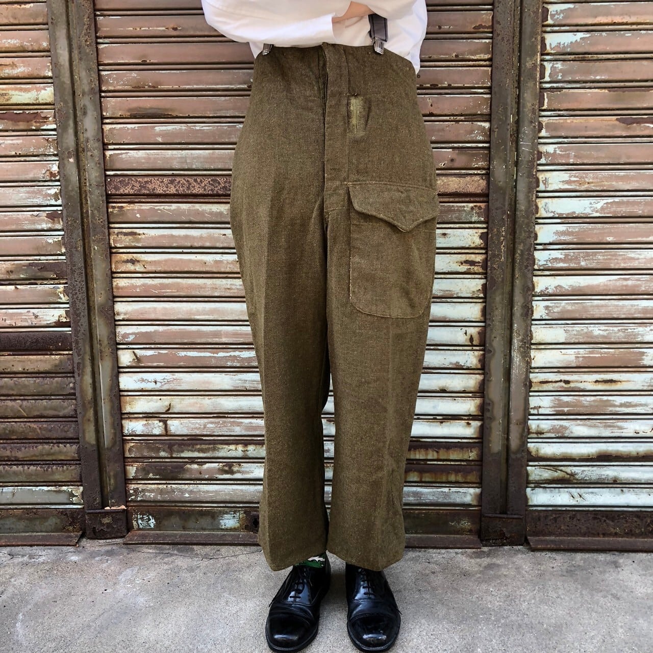 希少 50s Canadian Army カナダ軍 実物 バトルドレス ウールパンツ