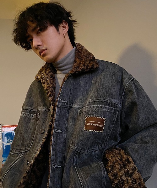 MASONPRINCE（メイソンプリンス）の「リバーシブルレオパード柄