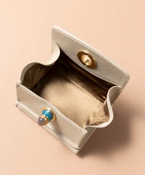 セール】【HASHIBAMI】≪限定 別注カラーあり≫ 天然石ミニウォレット