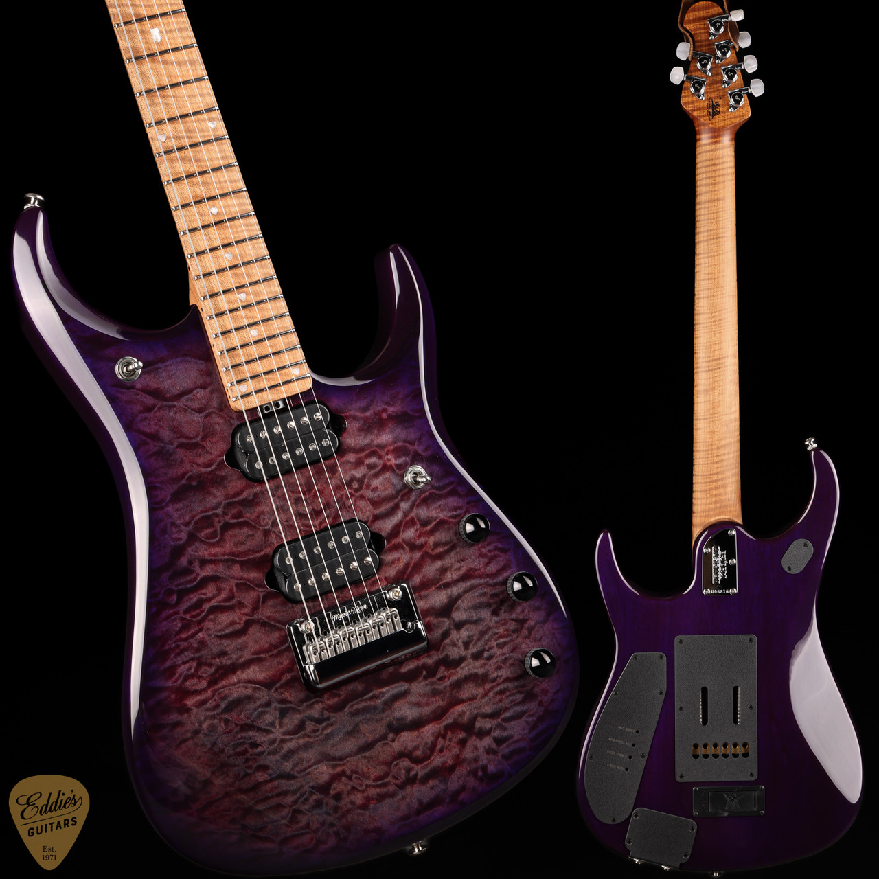 Ernie Ball Music Man JP15 Piezo - Purple Nebula Quilt - Eddie's