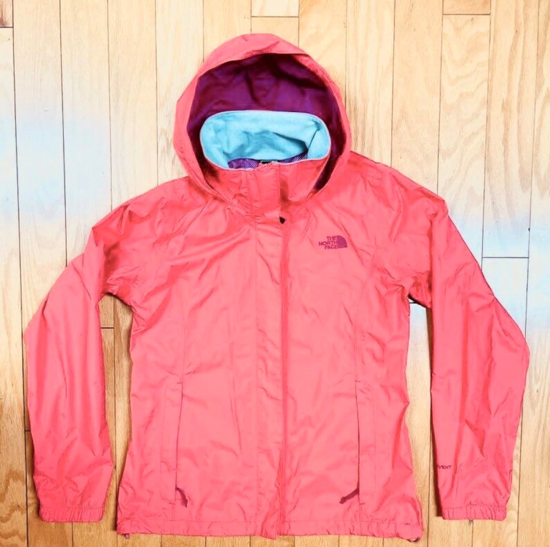 90s the North Face Neon Salmon Orange / Neon Magenta Pink Hyvent