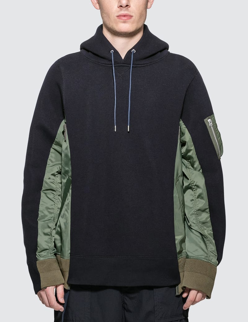 Sacai - Sponge Sweat MA-1 Hoodie | HBX