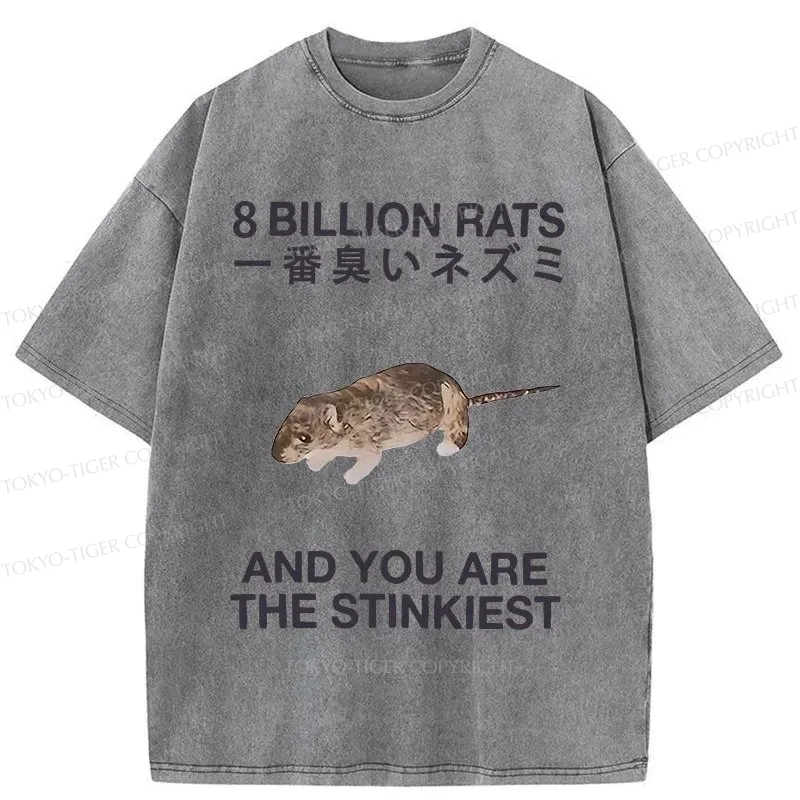 Tokyo-Tiger World's Stinkiest Rat Washed T-Shirt Sale – tokyo-tiger