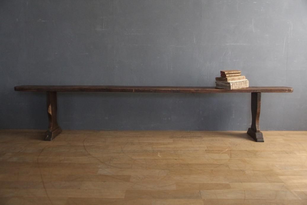 フランスアンティーク 木製ロングベンチ B - L'atelier Brocante