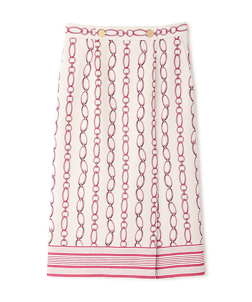 ◇チェーンプリントタイトスカート（0314120504