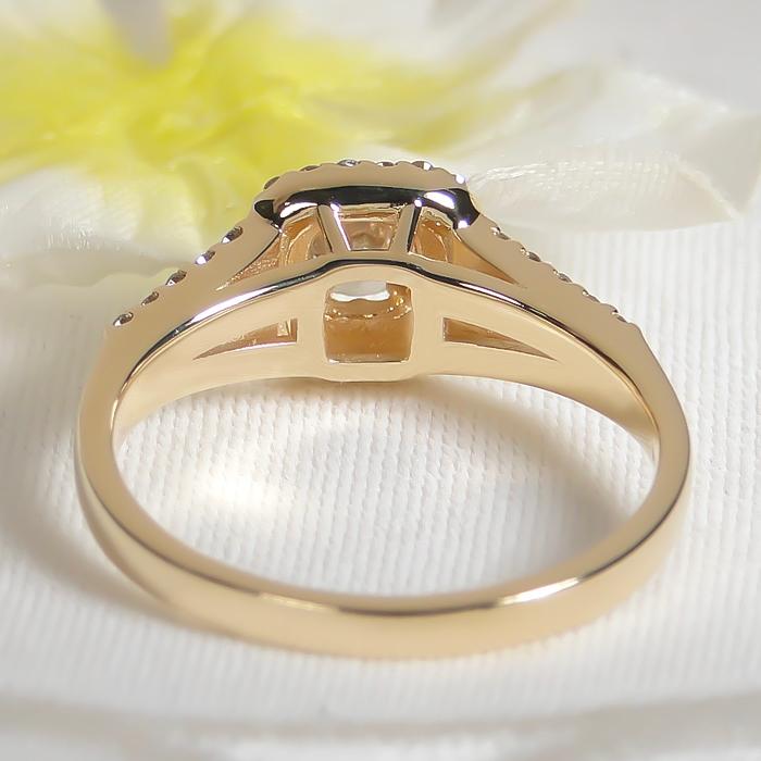 K18 YG 0.6ct ダイヤモンド リング 送料無料 指輪 イエローゴールド