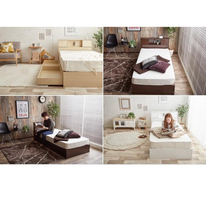 フレームのみ 】ベッド 収納付きベッド セミダブル フレーム 引き出し