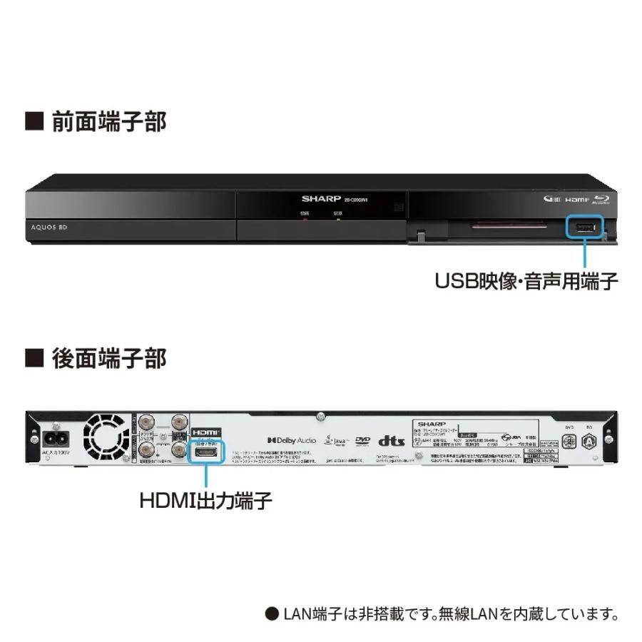 SHARP（シャープ） 梱包B級品 2B-C20GW1 2TB ブルーレイディスク