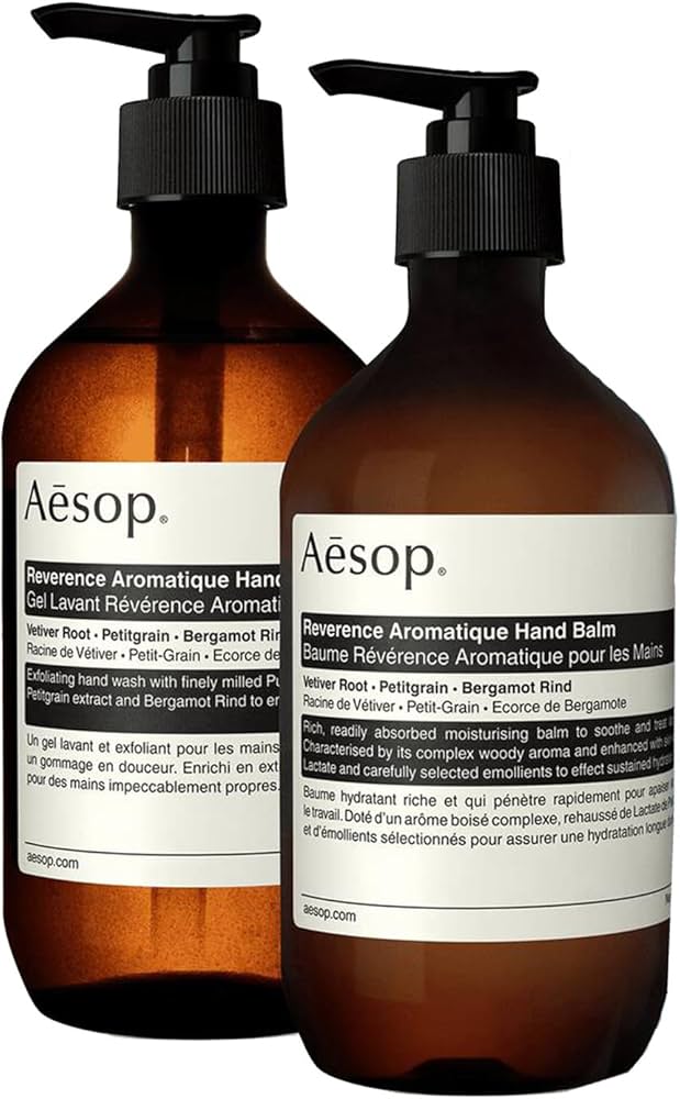 Amazon.com : Aesop Reverence Hand Wash & Balm Set | Woody, Earthy