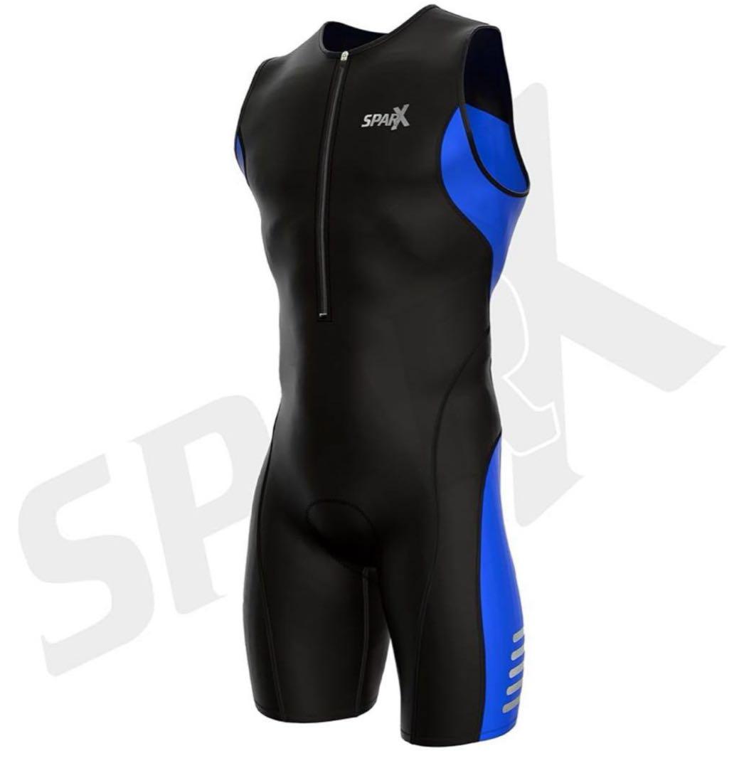 Sparx X トライアスロンスーツ XL ブルー Sparx X トライアスロンスーツ メンズ レーシング トライサイクリング
