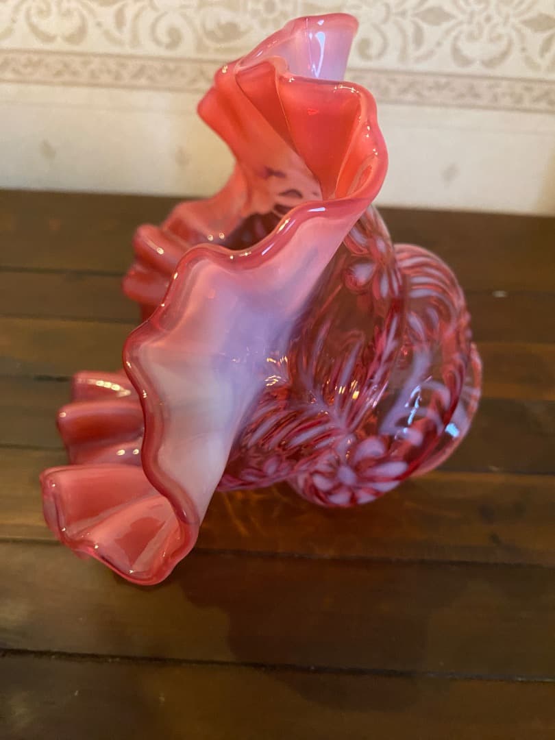 OLD FENTON レアクランベリー オパールセント ガラスシェード - メルカリ