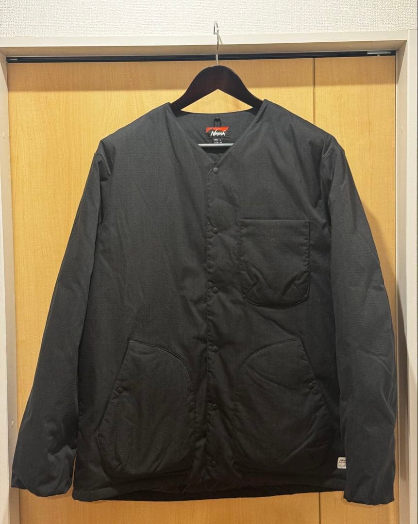 NANGA ヒノックリップストップ インナーダウン カーディガン L ブラック ヒノックリップストップ インナーダウン カーディガン – NANGA ONLINE SHOP