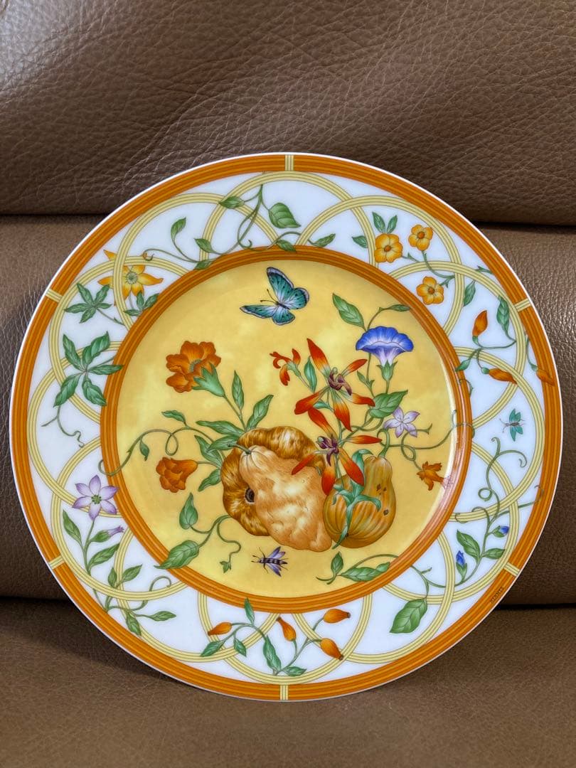 ②HERMES シエスタ エルメス 皿 LA SIESTA プレート 花 蝶 - メルカリ