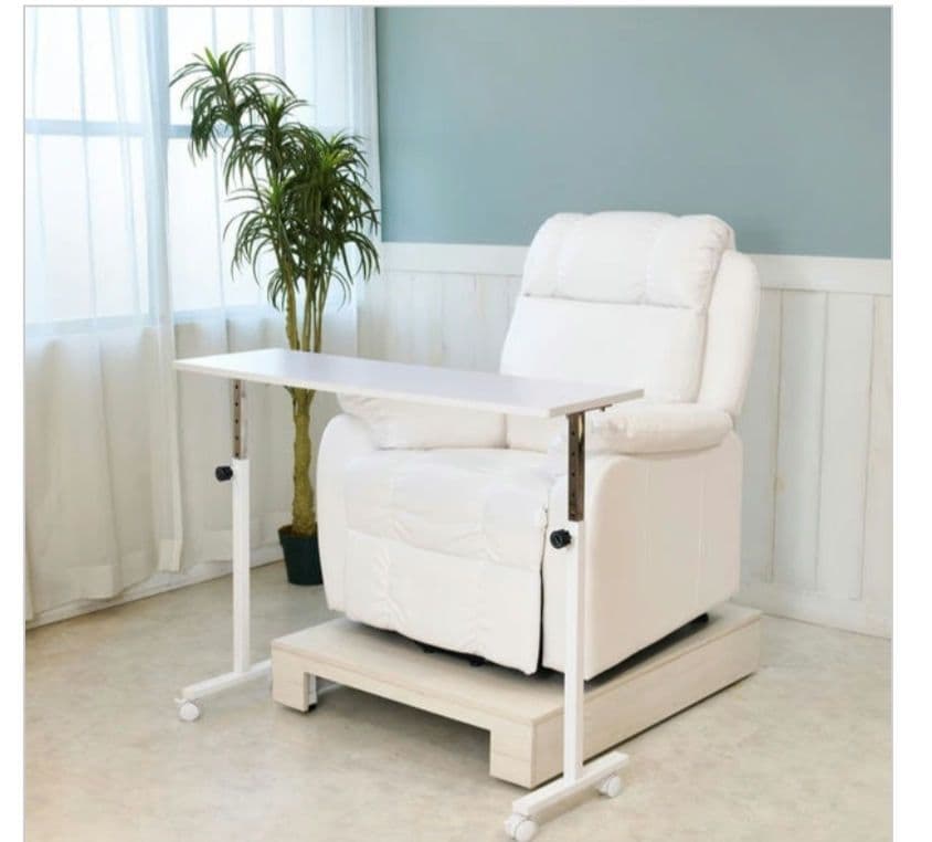 ソファ用ネイルテーブルワイドタイプ(昇降機能＆キャスター付き) ソファ用ネイルテーブルワイドタイプ(昇降機能＆キャスター付き)の卸