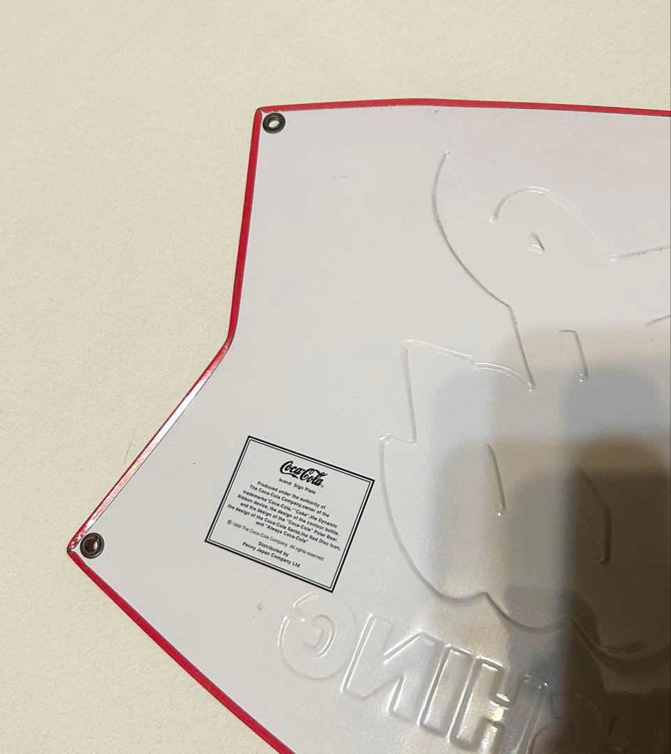 コカコーラ Coca Cola フィッシュテール 看板 壁掛け リボン