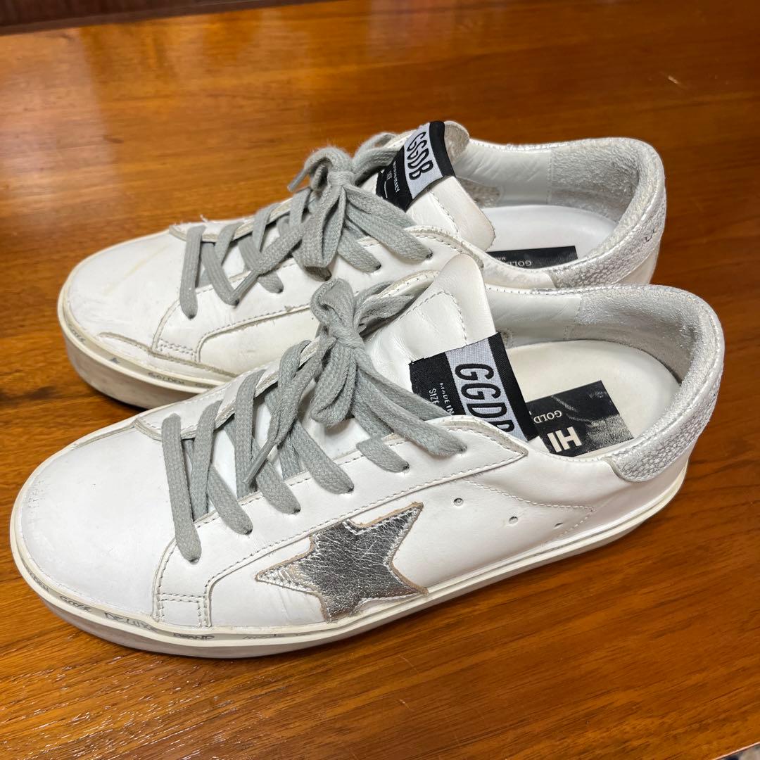ゴールデングースGOLDEN  HI STAR ホワイト　36 TÊNIS GOLDEN GOOSE HI STAR SNEAKERS BRANCO 36 ORIGINAL – Gringa
