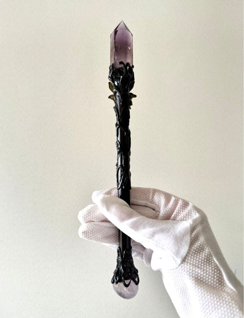 よるくま様専用】 天然石 アメジスト ワンド 杖 ハリーポッター - メルカリ