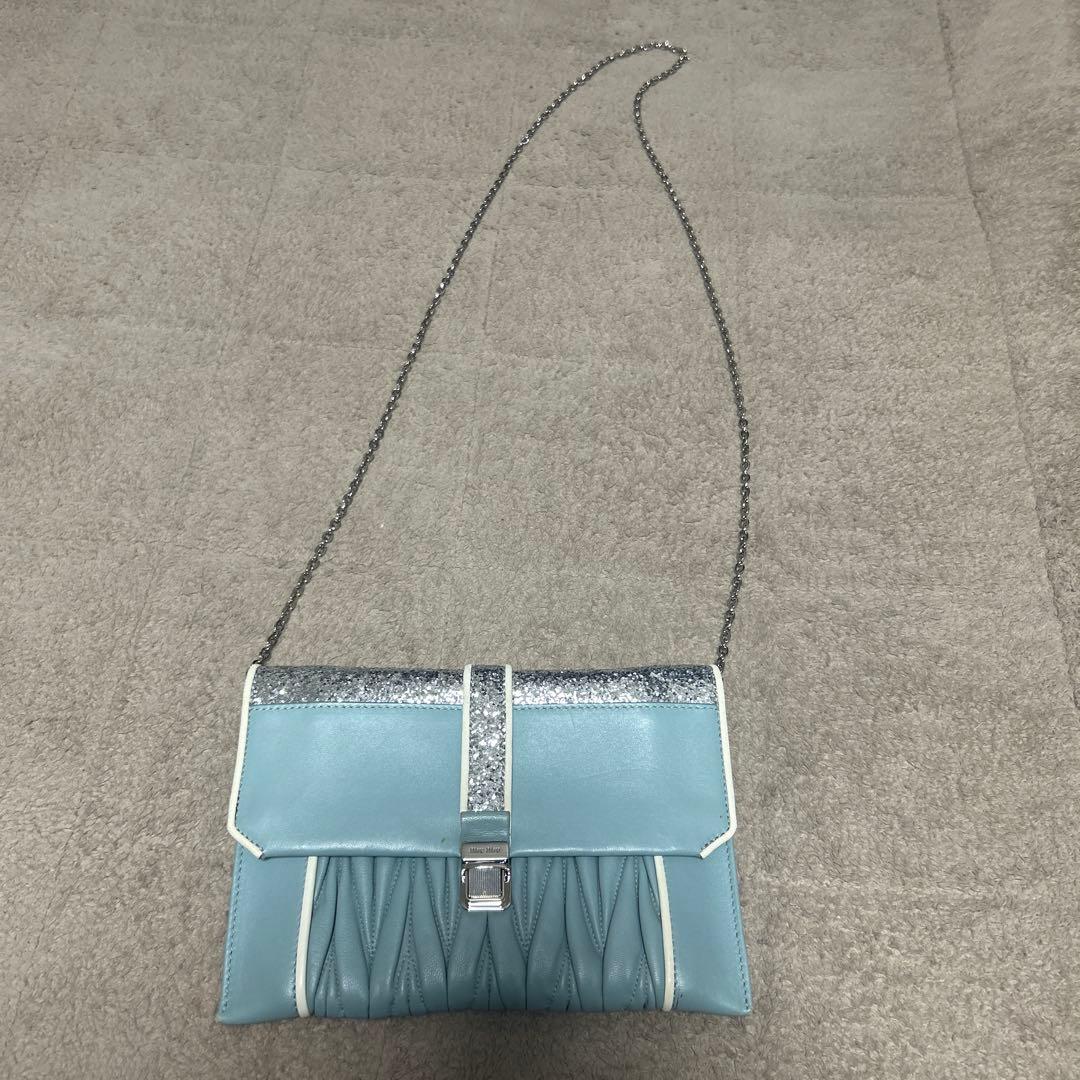 miumiu ショルダーバッグ　クラッチバッグ miu miu（ミュウミュウ） ショルダーバッグ 5BH225 2F8K レディース